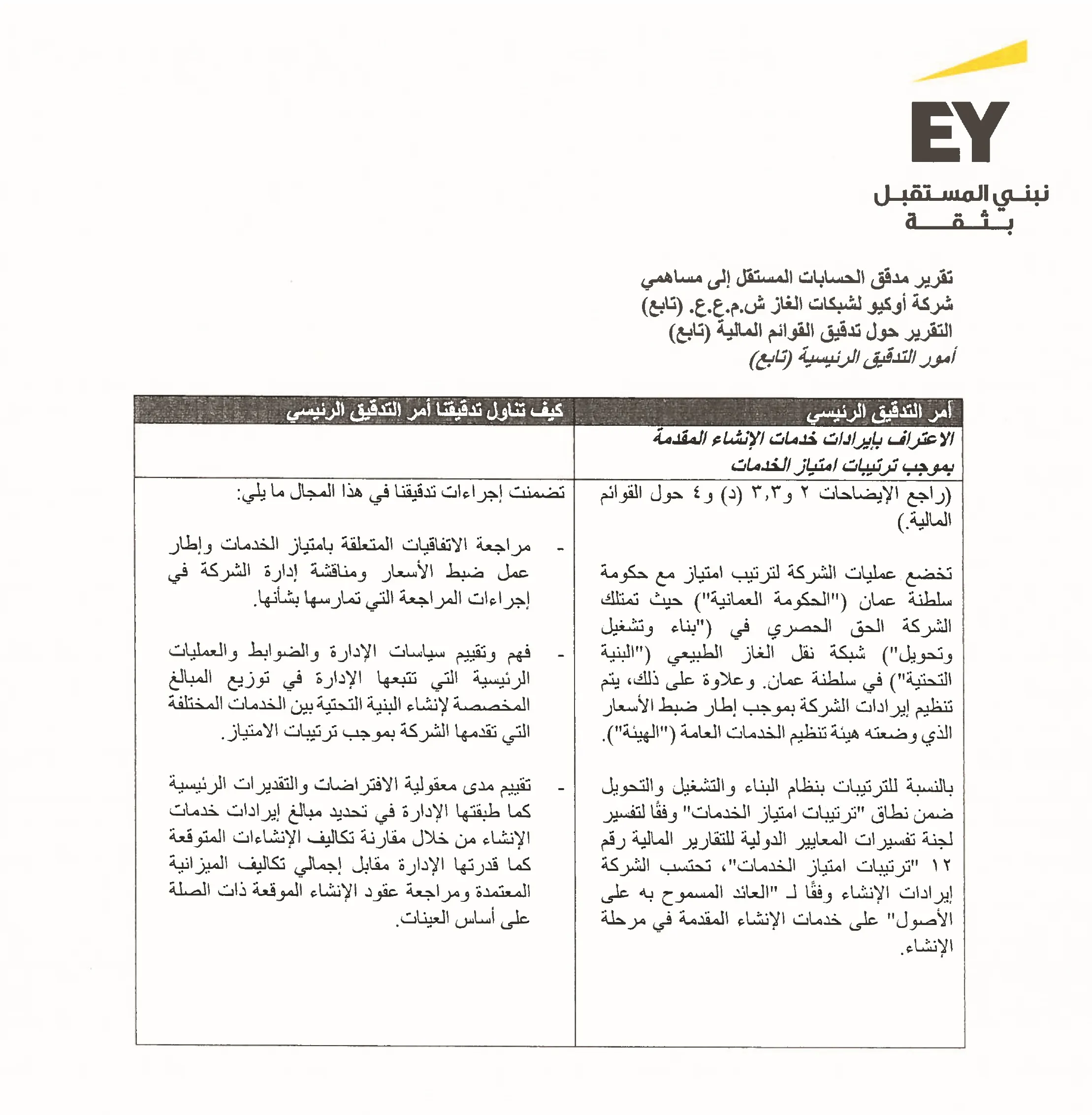 Auditor Report